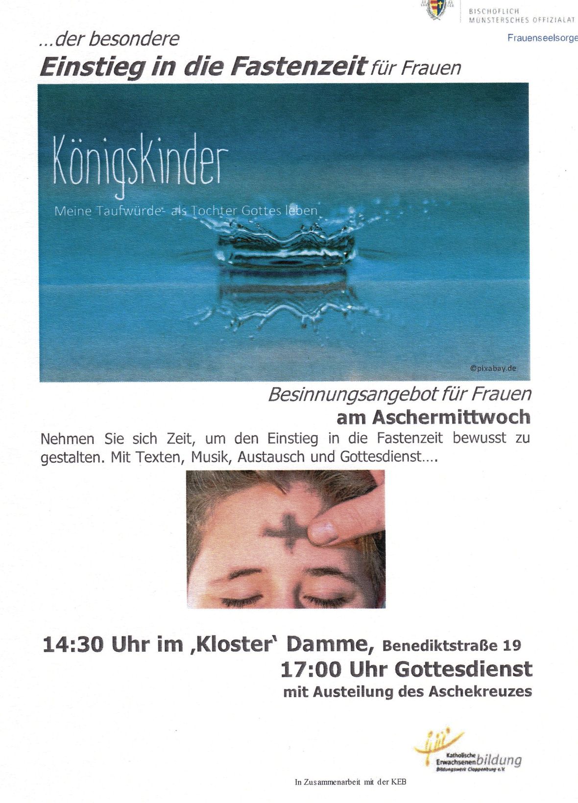 Einstieg in die Fastenzeit