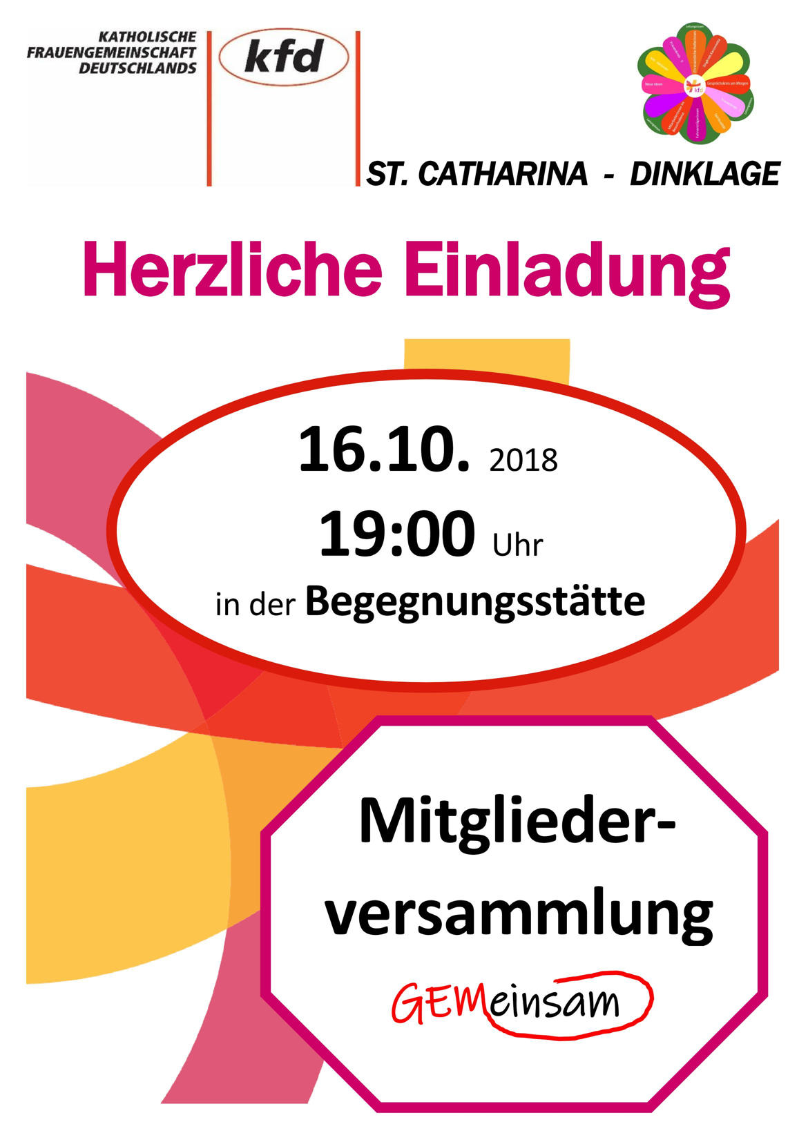 kfd Plakat Mitgliederversammlung 2018